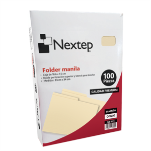 FOLDER "NEXTEP" COLOR CREMA OFICIO