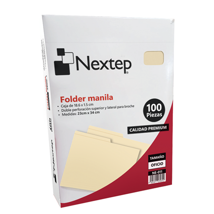 FOLDER "NEXTEP" COLOR CREMA OFICIO