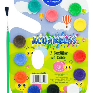 ACUARELA BACO 12 COLORES