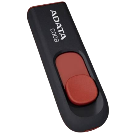 Memoria USB Adata C008 64 GB Color Negro-Rojo